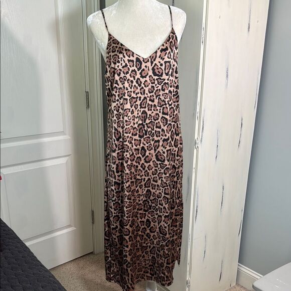The Drop Chic Animal Print Slip Dress - Picture 1 of 8